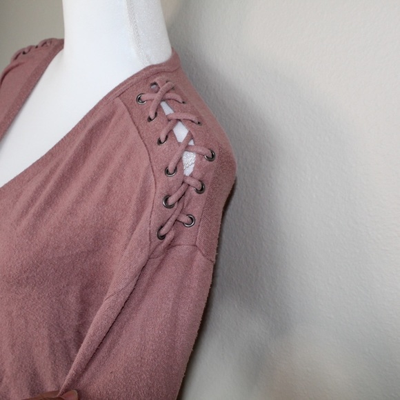 American Eagle Soft & Sexy Plush Oversize Pastel Color Long Sleeve Top -Size XS - Picture 4 of 6